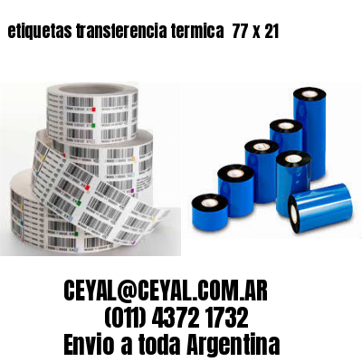 etiquetas transferencia termica  77 x 21
