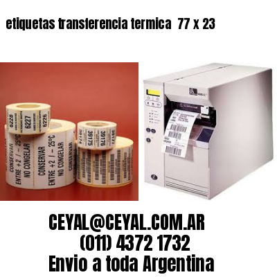etiquetas transferencia termica  77 x 23