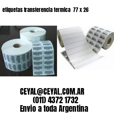 etiquetas transferencia termica  77 x 26