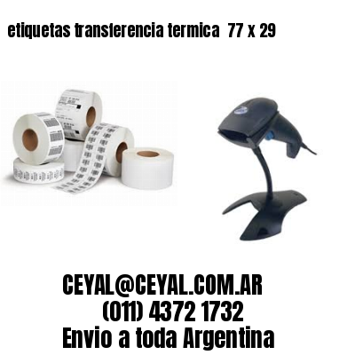 etiquetas transferencia termica  77 x 29