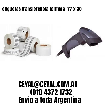 etiquetas transferencia termica  77 x 30