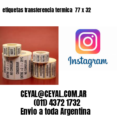 etiquetas transferencia termica  77 x 32