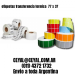 etiquetas transferencia termica  77 x 37
