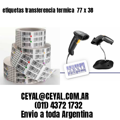 etiquetas transferencia termica  77 x 38