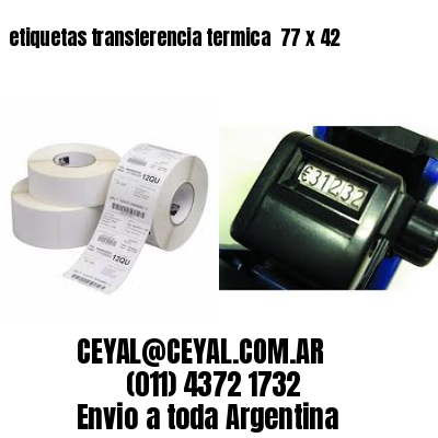 etiquetas transferencia termica  77 x 42