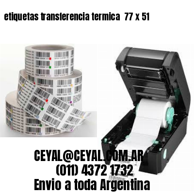 etiquetas transferencia termica  77 x 51