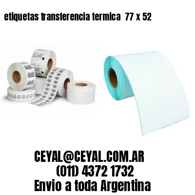 etiquetas transferencia termica  77 x 52