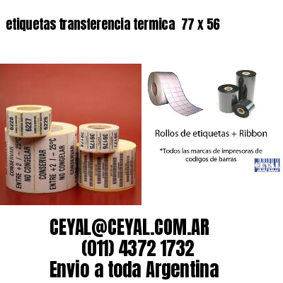 etiquetas transferencia termica  77 x 56