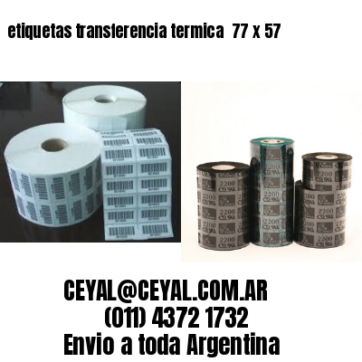 etiquetas transferencia termica  77 x 57