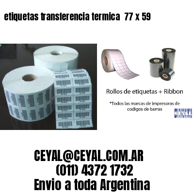 etiquetas transferencia termica  77 x 59