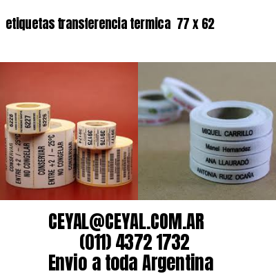 etiquetas transferencia termica  77 x 62