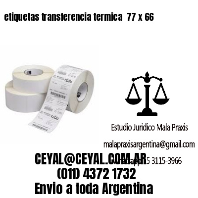 etiquetas transferencia termica  77 x 66