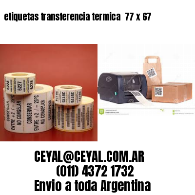 etiquetas transferencia termica  77 x 67