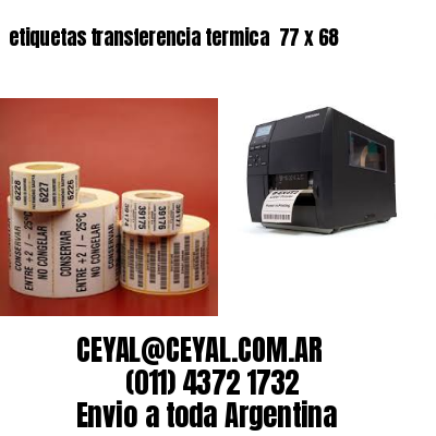 etiquetas transferencia termica  77 x 68
