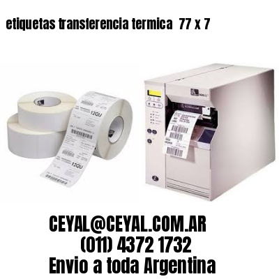 etiquetas transferencia termica  77 x 7
