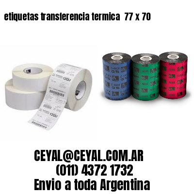 etiquetas transferencia termica  77 x 70