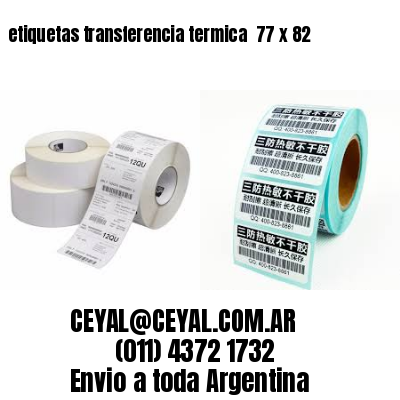 etiquetas transferencia termica  77 x 82