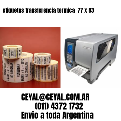 etiquetas transferencia termica  77 x 83