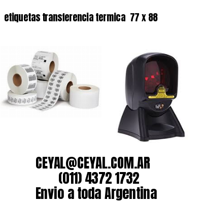 etiquetas transferencia termica  77 x 88