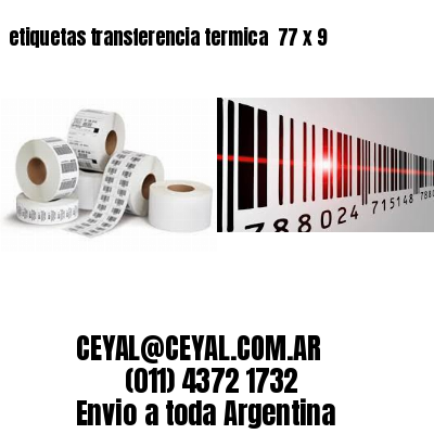 etiquetas transferencia termica  77 x 9