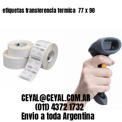 etiquetas transferencia termica  77 x 90
