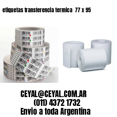 etiquetas transferencia termica  77 x 95