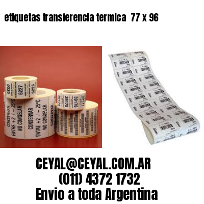etiquetas transferencia termica  77 x 96