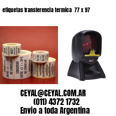 etiquetas transferencia termica  77 x 97