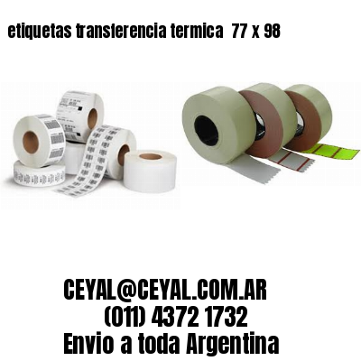 etiquetas transferencia termica  77 x 98