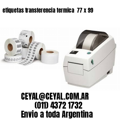 etiquetas transferencia termica  77 x 99