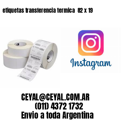 etiquetas transferencia termica  82 x 19