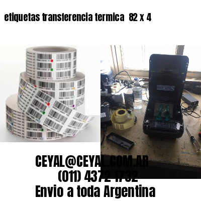 etiquetas transferencia termica  82 x 4