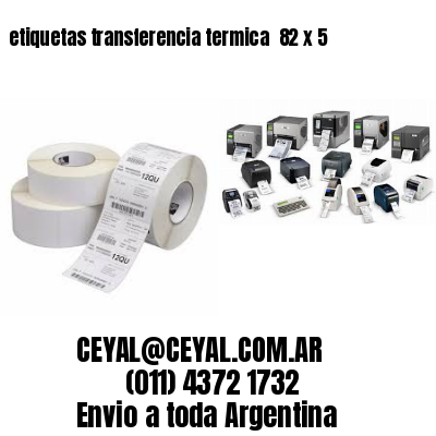etiquetas transferencia termica  82 x 5