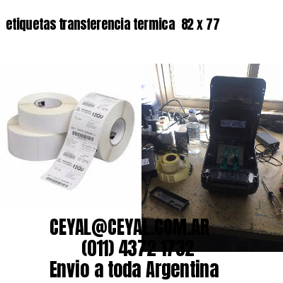 etiquetas transferencia termica  82 x 77