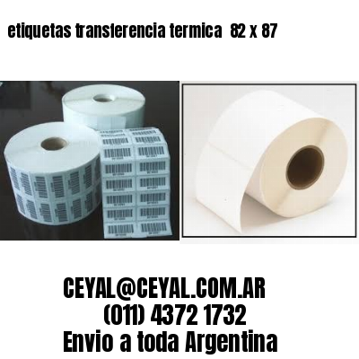 etiquetas transferencia termica  82 x 87