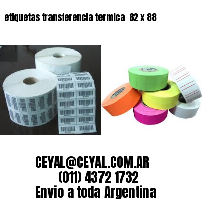 etiquetas transferencia termica  82 x 88