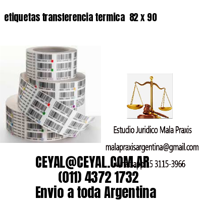 etiquetas transferencia termica  82 x 90