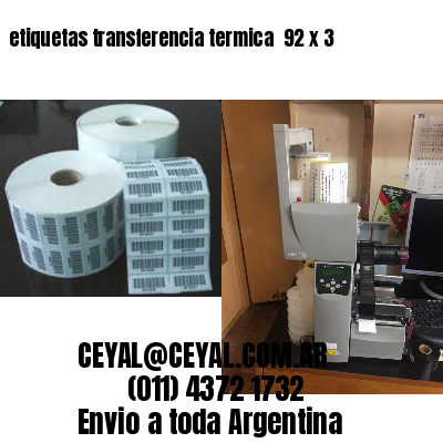etiquetas transferencia termica  92 x 3