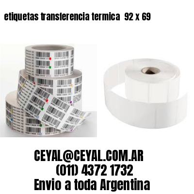 etiquetas transferencia termica  92 x 69