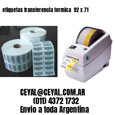 etiquetas transferencia termica  92 x 71