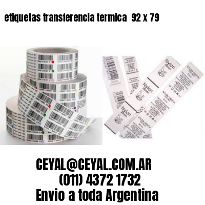 etiquetas transferencia termica  92 x 79