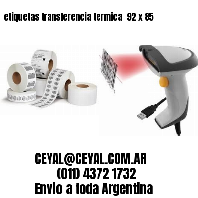 etiquetas transferencia termica  92 x 85