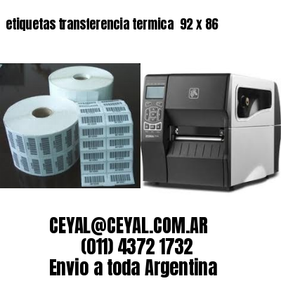 etiquetas transferencia termica  92 x 86