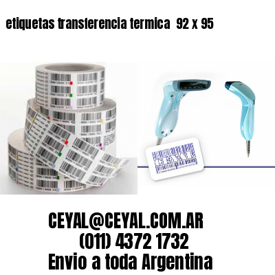 etiquetas transferencia termica  92 x 95