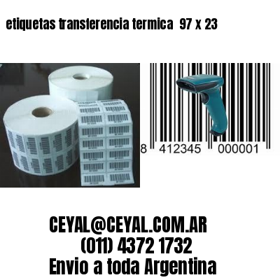 etiquetas transferencia termica  97 x 23
