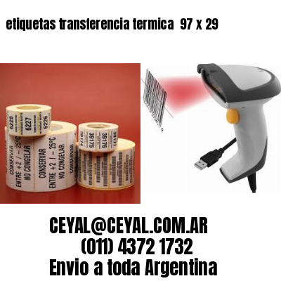 etiquetas transferencia termica  97 x 29