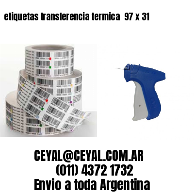 etiquetas transferencia termica  97 x 31