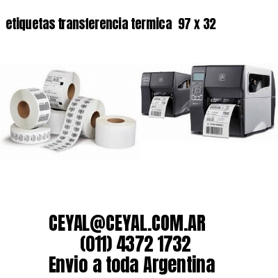 etiquetas transferencia termica  97 x 32