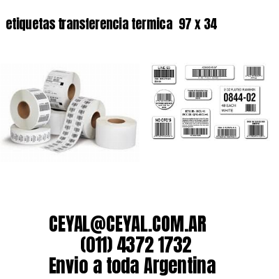 etiquetas transferencia termica  97 x 34