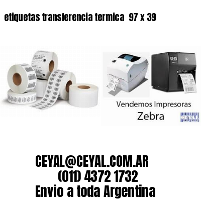 etiquetas transferencia termica  97 x 39